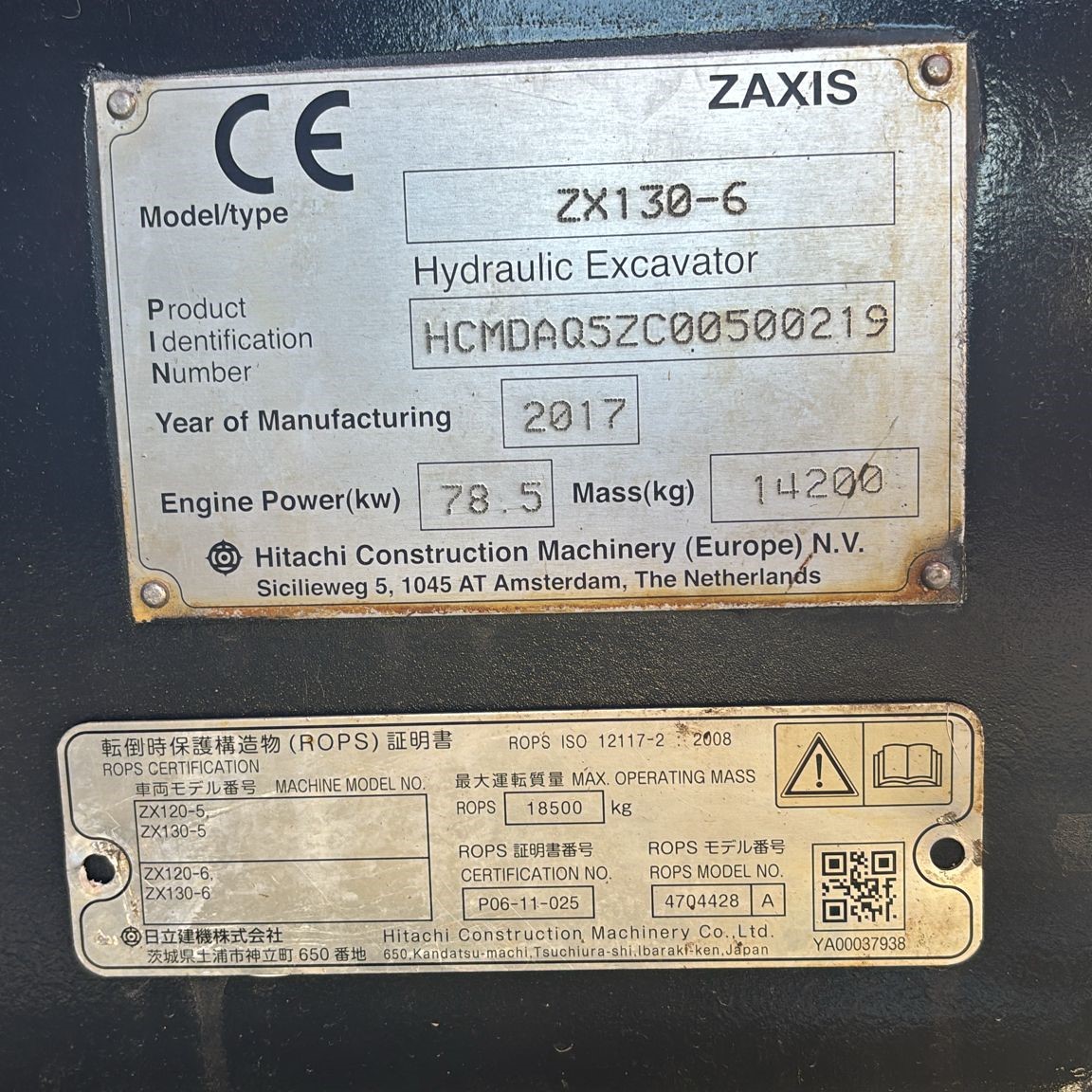 Escavatore Hitachi Zaxis ZX 130-6 - immagine 6