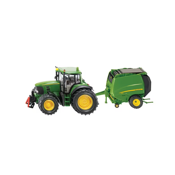 Modellino Trattore John Deere con rotopressa